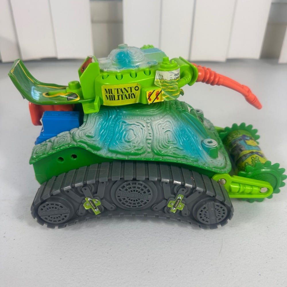 Playmates TMNT Tank Green Mutant Military Ooze-It Vintage 1991 Toy Untested